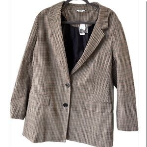 Penningtons Beige Checkered Blazer